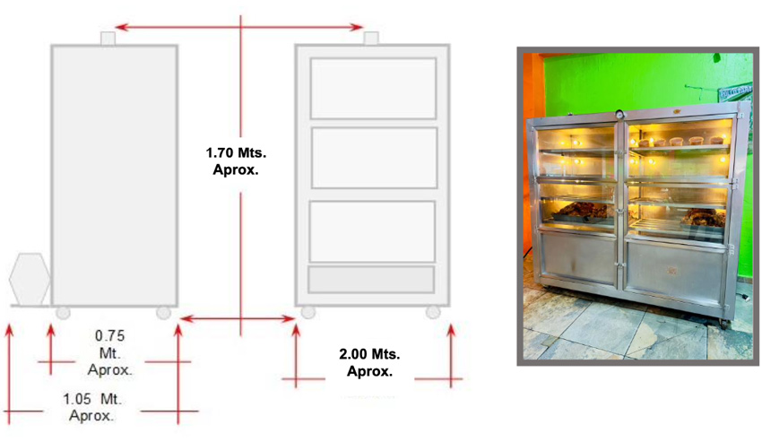 horno-vaporizador-conservador-pollos-rostizados-cuadruple